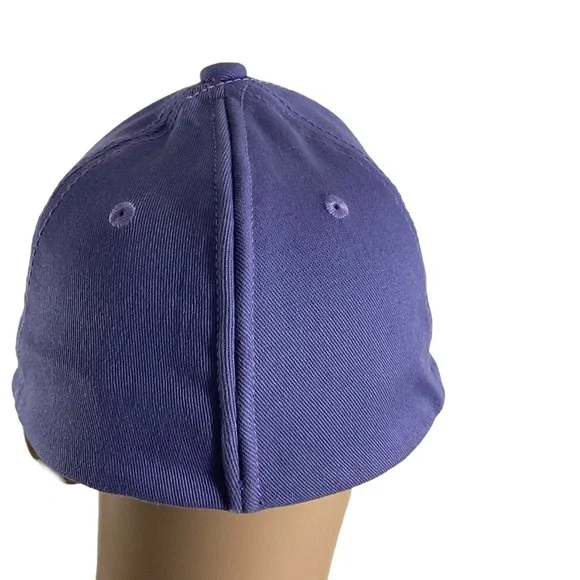 Ponyback Purple Stretch Fit Baseball Cap XS / Small Ponytail Hat - Picture 5 of 12